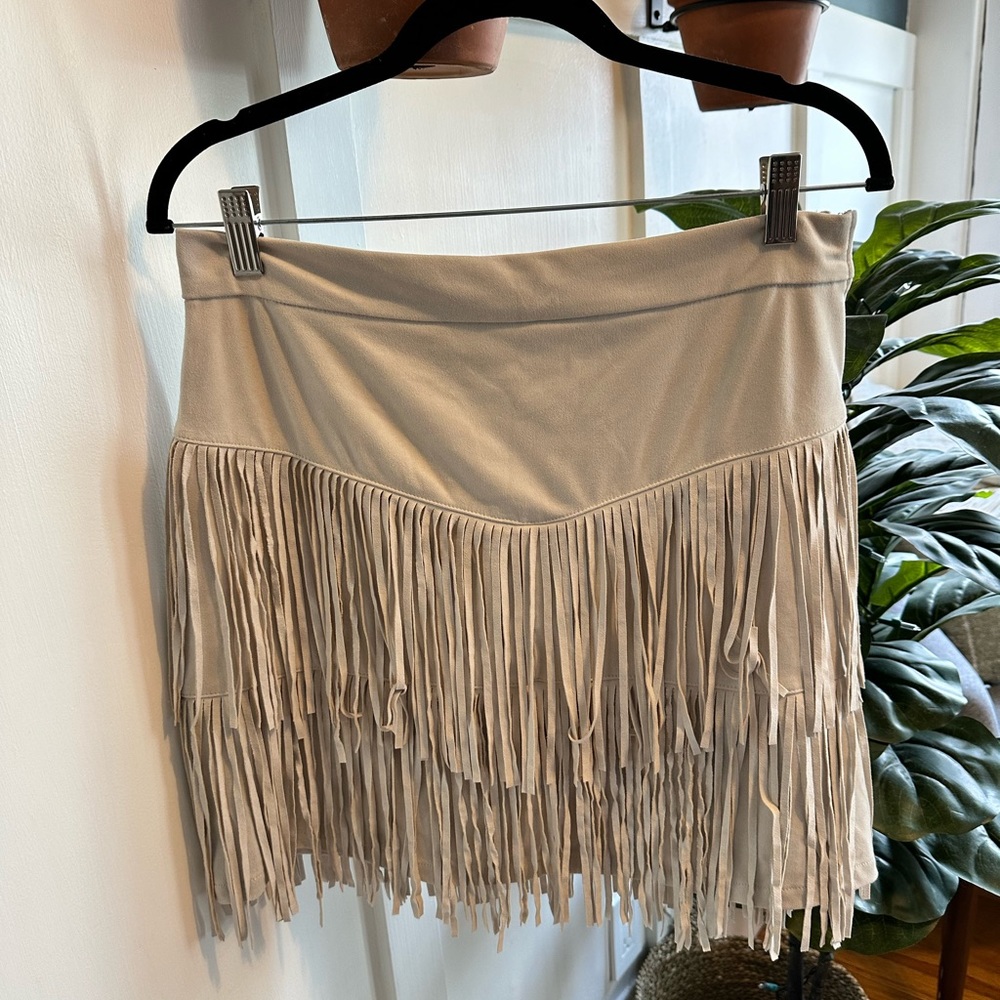 Alya Fringe Skirt L